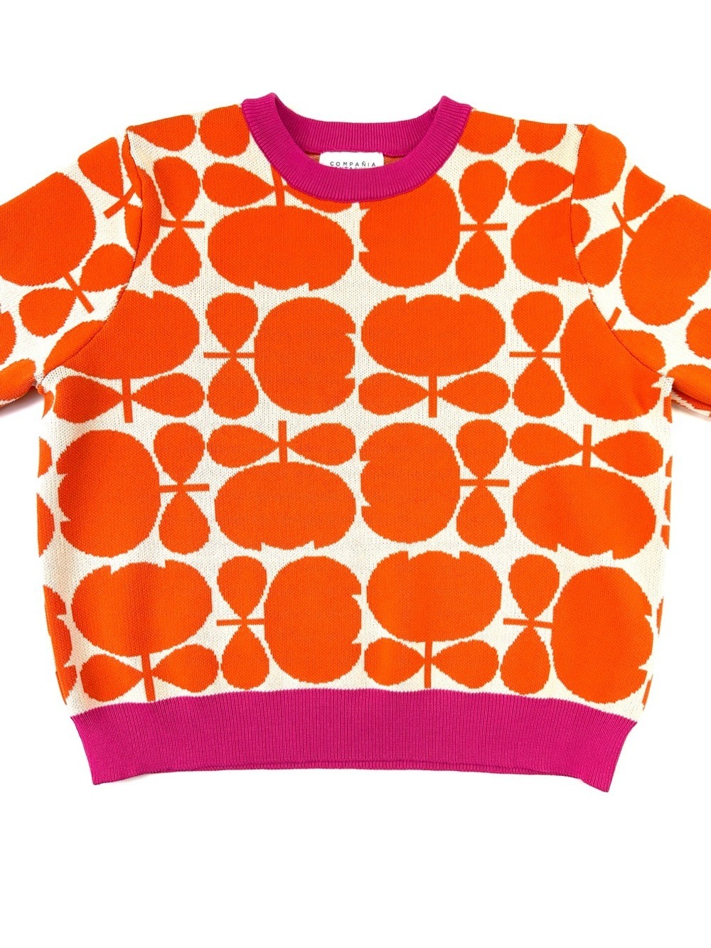 Compañia Fantastica geometric knit top Womens Large Retro Dopamine Dressing - Picture 8 of 12